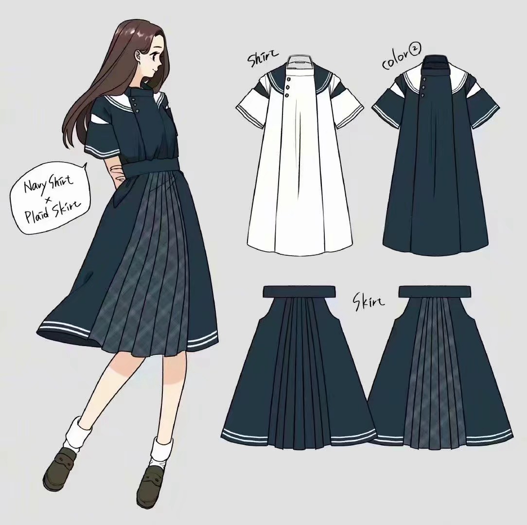 服裝設計 和風 jk